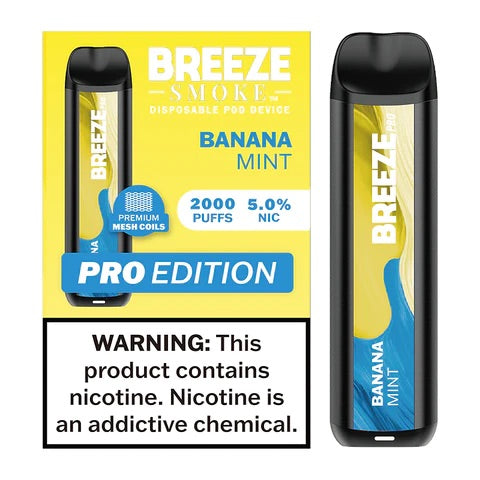 breeze pro tobacco flavor Breeze smoke pro edition 5% disposable device 6ml (2000 puffs) Breeze Pro 5% XL Display