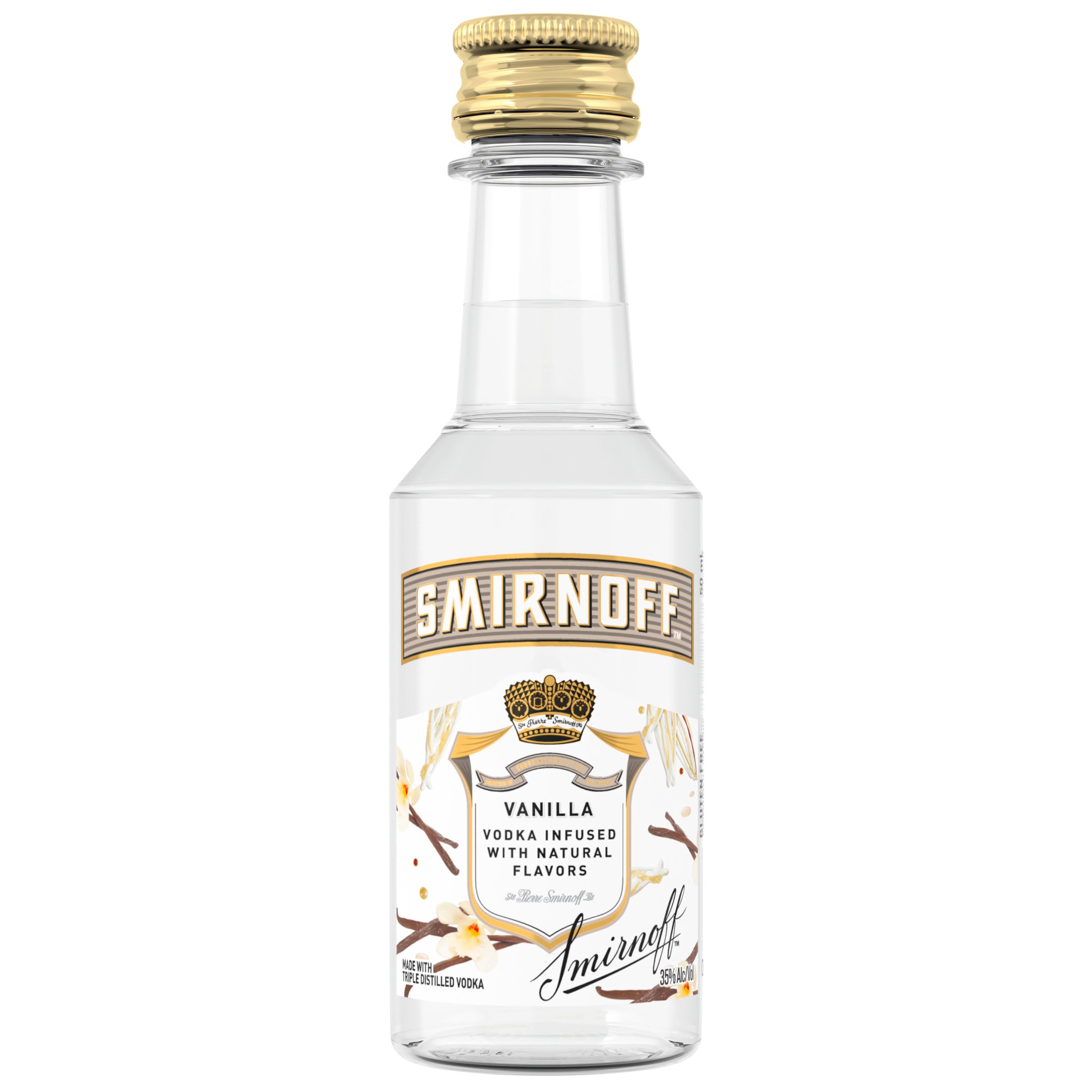 SMIRNOFF VANILLA PL 50ML SLEEVE (10 BOTTLES)