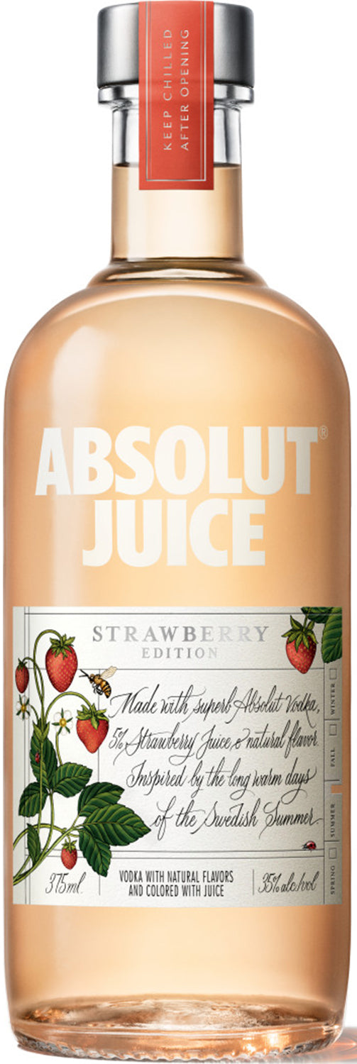 Absolut Juice Strawberry 375ml – Beveragewarehouse