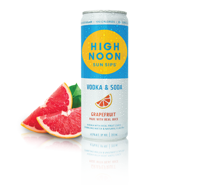 High Noon Grapefruit Hard Seltzer 355ml Can Pack Of 4 Beveragewarehouse