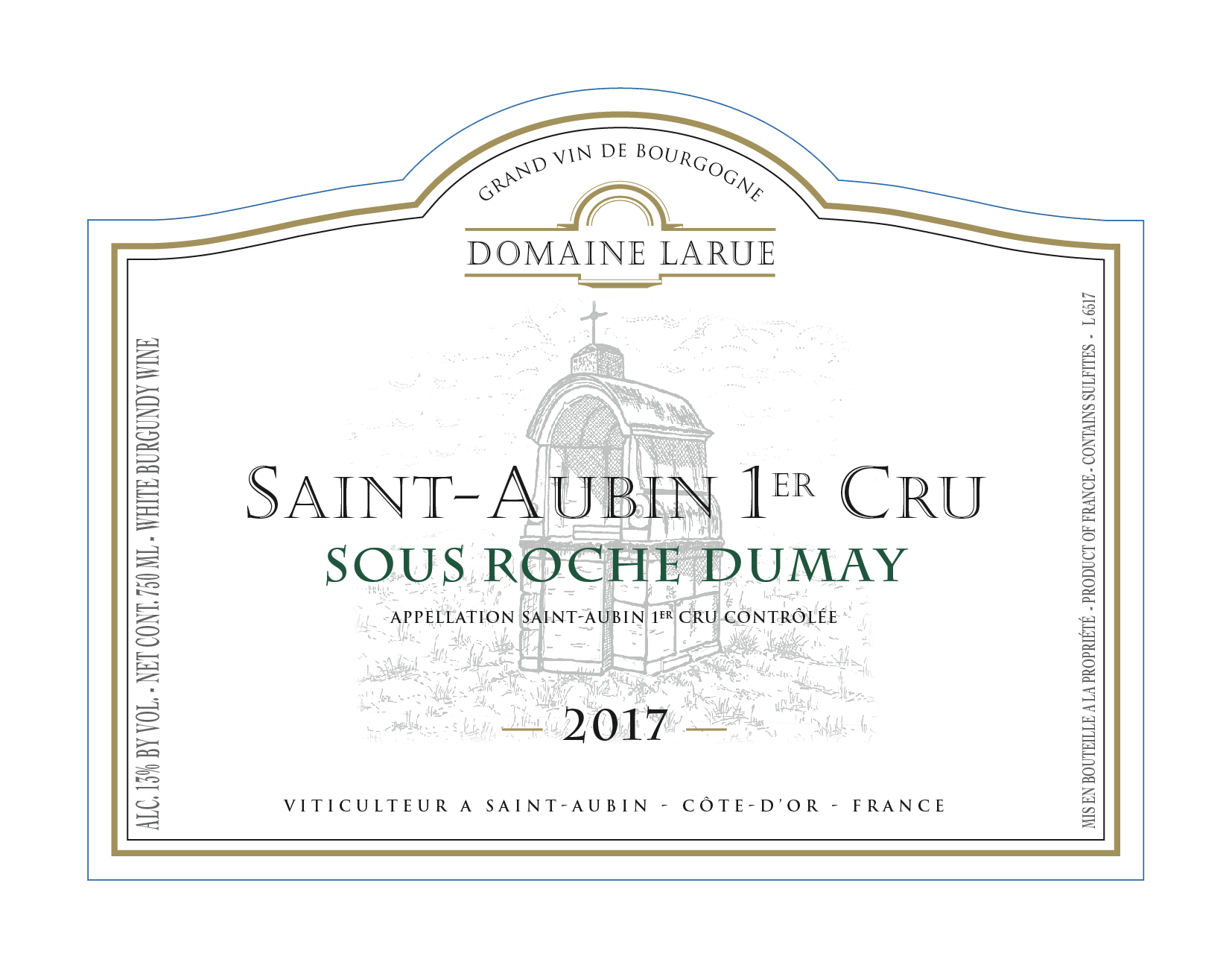 Larue Saint-Aubin 1er Cru Sous Roche Dumay BLANC
