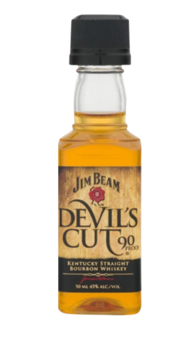 JIM BEAM DEVIL'S CUT 50ML SLEEVE (10 BOTTLES) - BeverageWarehouse