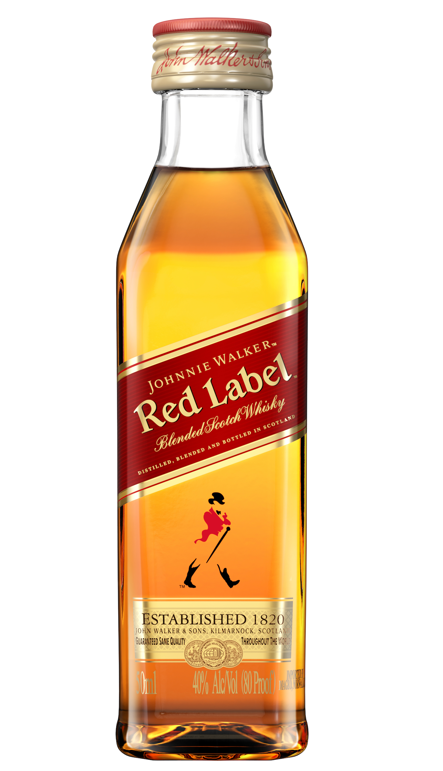 響 17年 50ml & RED LABEL 200ml JOHNNIE WALKER RED LABEL 50ML SLEEVE (12 BOTTLES)