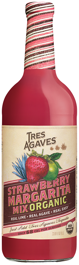 tres agaves margarita mix Tres Agaves Strawberry Margarita Mix