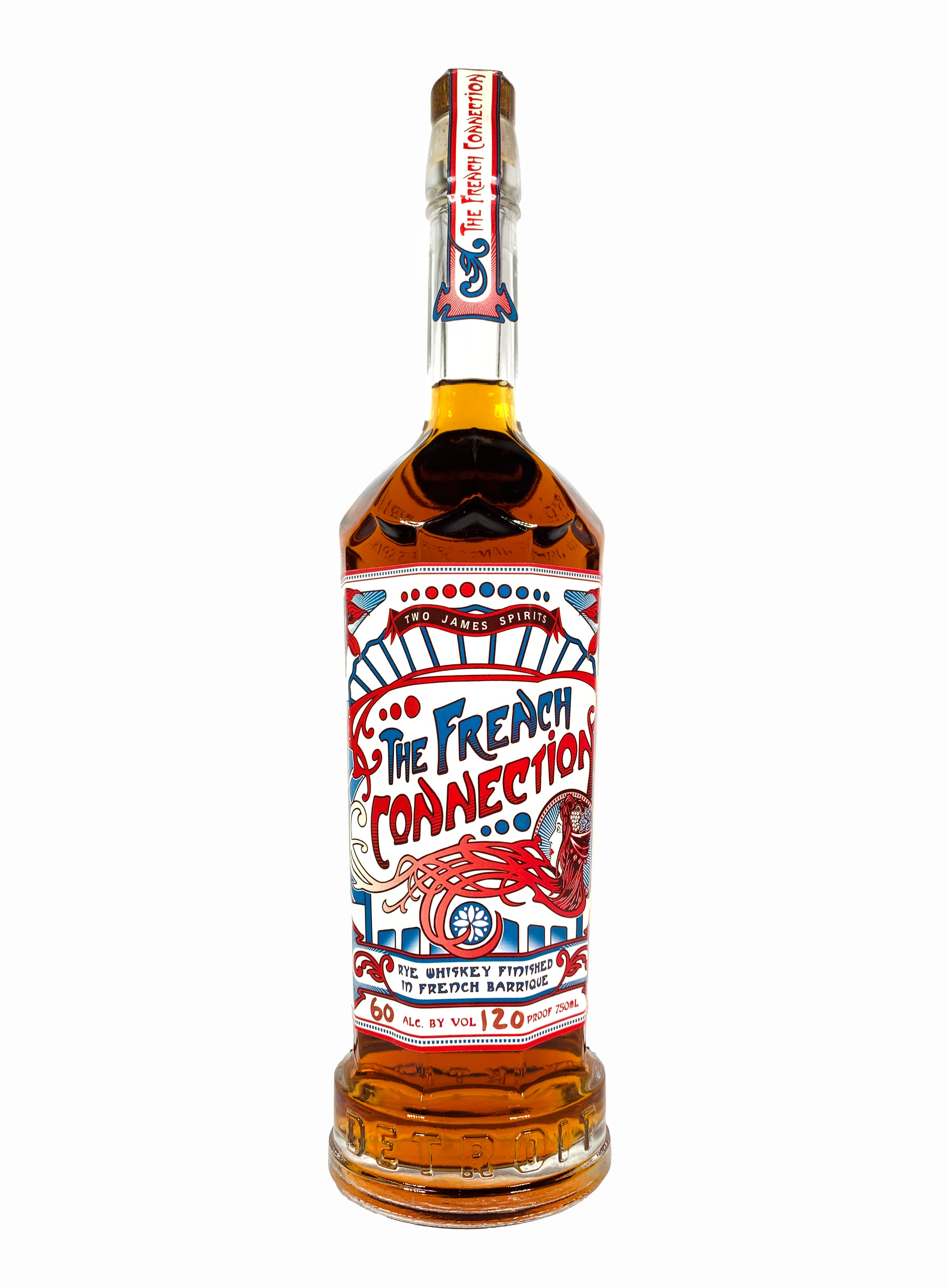 Two James French Connection Rye Whiskey