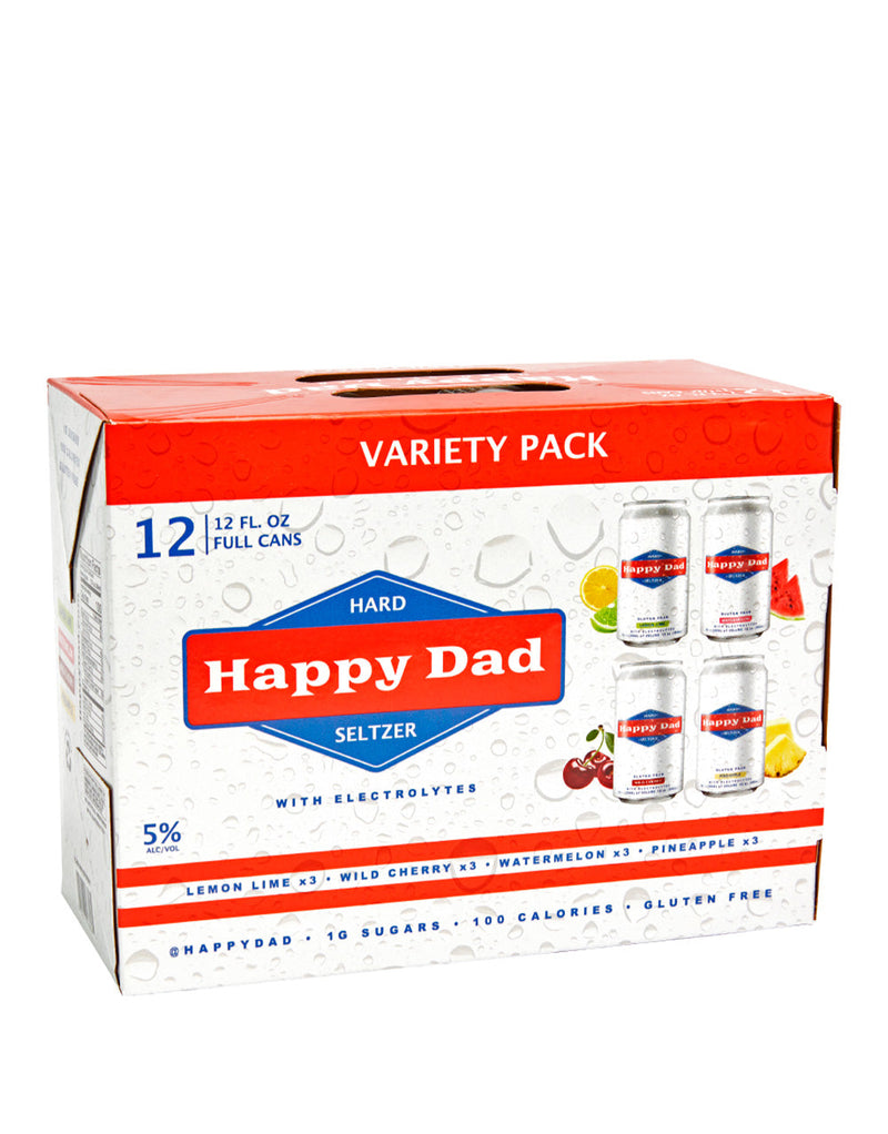 Happy Dad Hard Seltzer Variety Pack (Pack of 12)