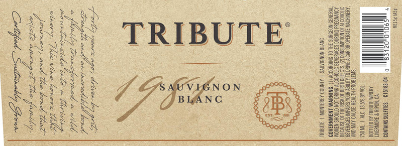 Tribute Sauvignon Blanc, California