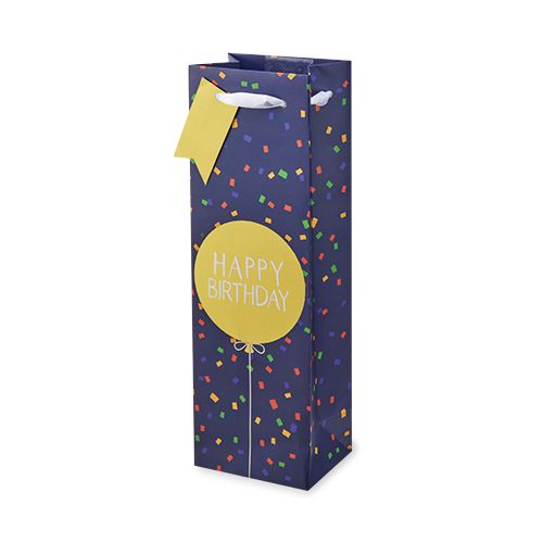 Birthday Confetti Single Bottle Wine Bag