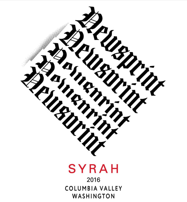 Newsprint Syrah, 2017