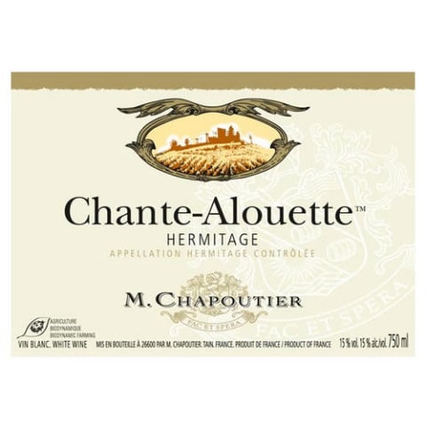 M. Chapoutier Hermitage 'Chante Alouette', Blanc, Rhone