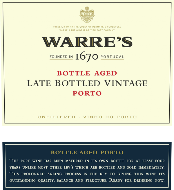 Warre's Port Late Bottled Vintage "LBV" Port (Unfiltered)
