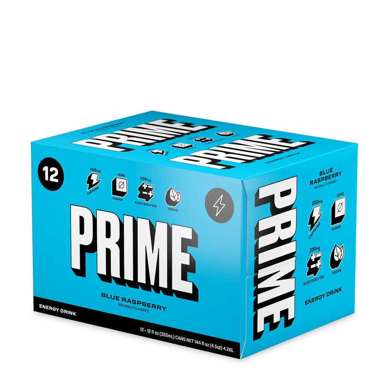 PRIME Energy Drink Blue Raspberry (Pack of 12)