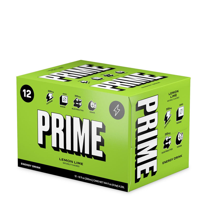 PRIME Energy Drink Lemon Lime (Pack of 12)