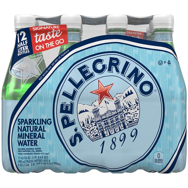 S. Pellegrino Sparkling Water, 16.9 fl oz (Pack of 12)