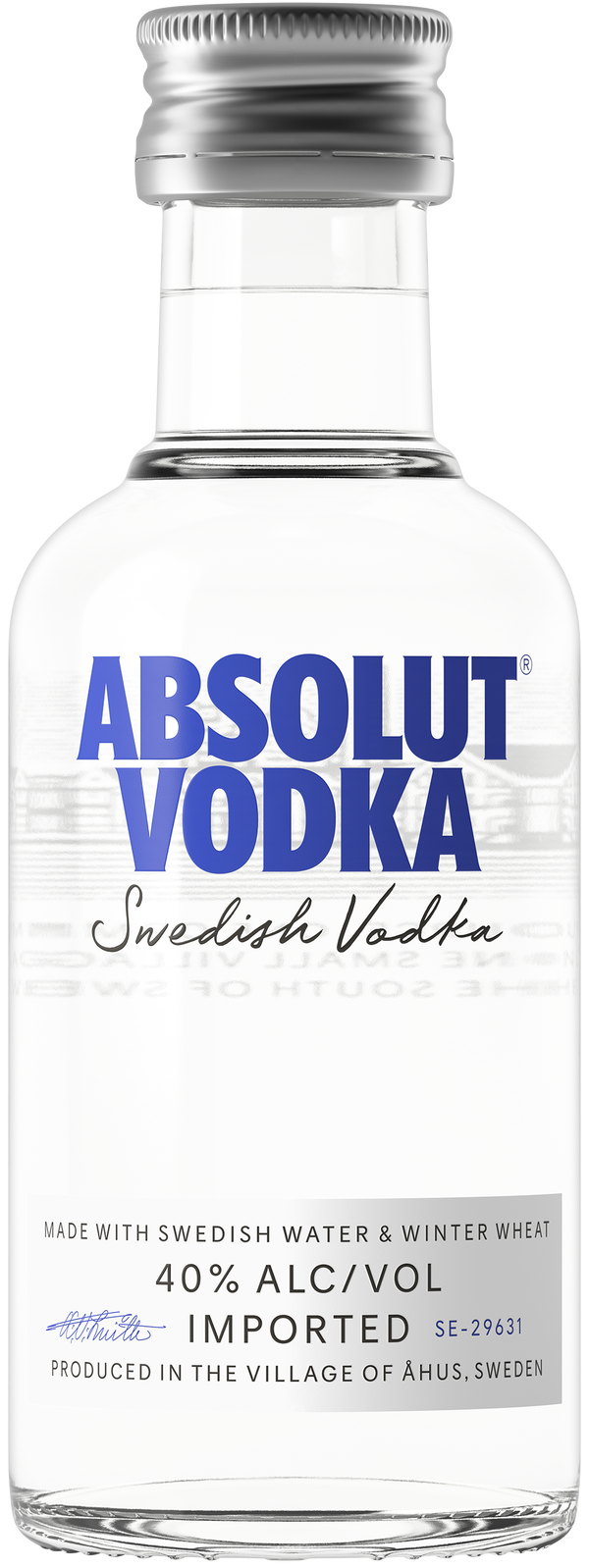 ABSOLUT SWEDISH 80 50ML SLEEVE (12 BOTTLES)
