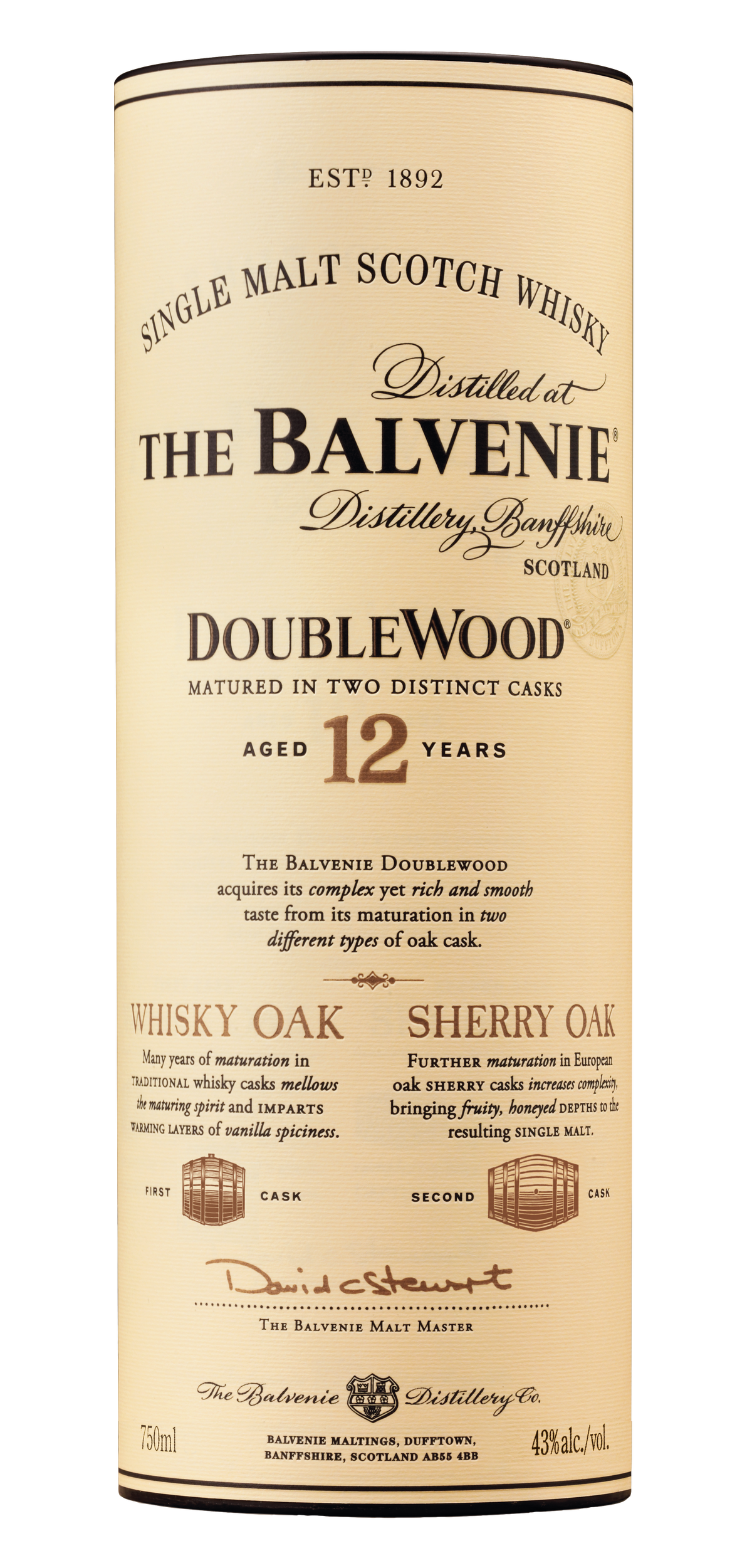 BALVENIE DOUBLEWOOD-12 YR (Case of 12) BALVENIE DOUBLEWOOD-12 YR (Case of 12)