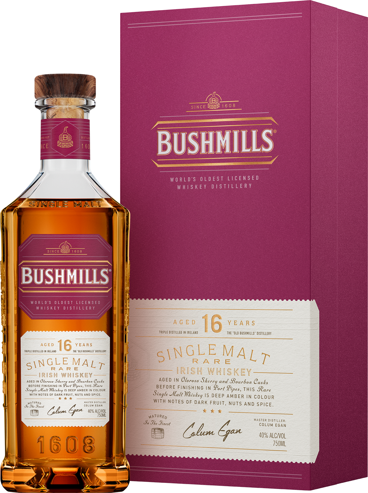BUSHMILLS 16 シングルモルトウイスキー BUSHMILLS MALT-16 YR (IRISH)
