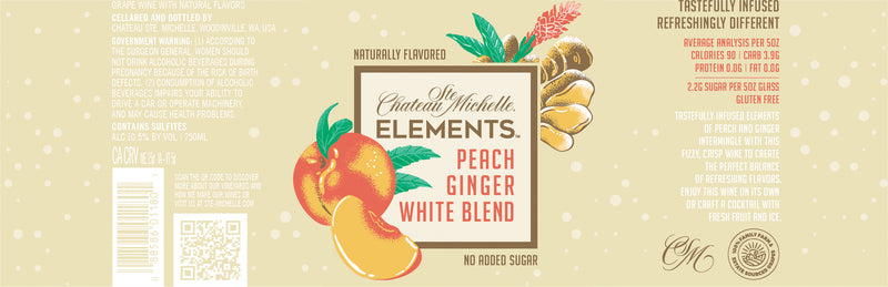 Chateau Ste Michelle Elements Peach/Ginger White