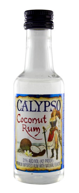 CALYPSO COCONUT RUM PL 50ML SLEEVE ( BOTTLES)
