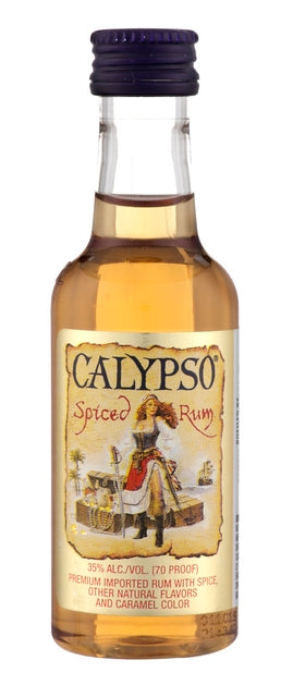 CALYPSO SPICED RUM PL 50ML SLEEVE (12 BOTTLES)