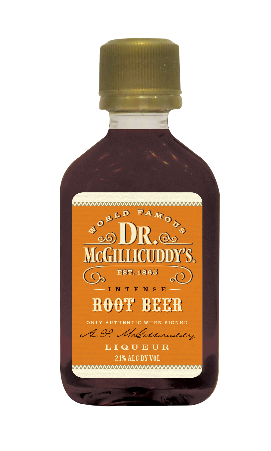DR MCGILLICUDDY'S ROOT BEER PL 50ML SLEEVE (10 BOTTLES)