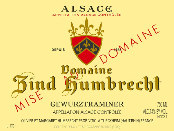Zind-Humbrecht Gewurztraminer, Alsace