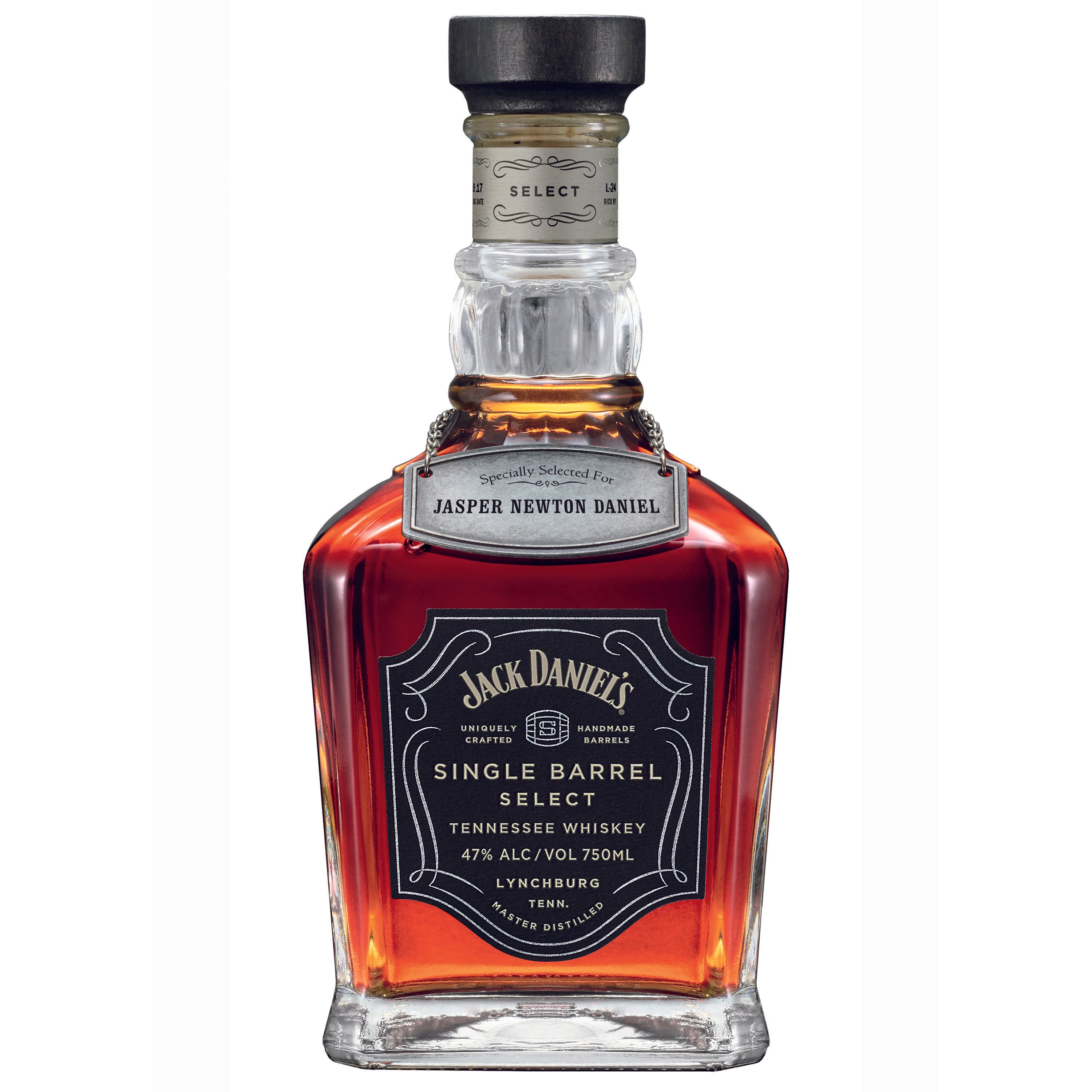 JACK DANIELS SNGL BARREL DECANTER "BEVERAGE WAREHOUSE"