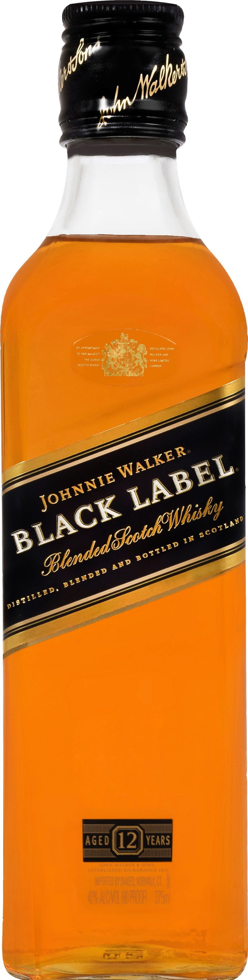 JOHNNIE WALKER BLACK LABEL 375ML