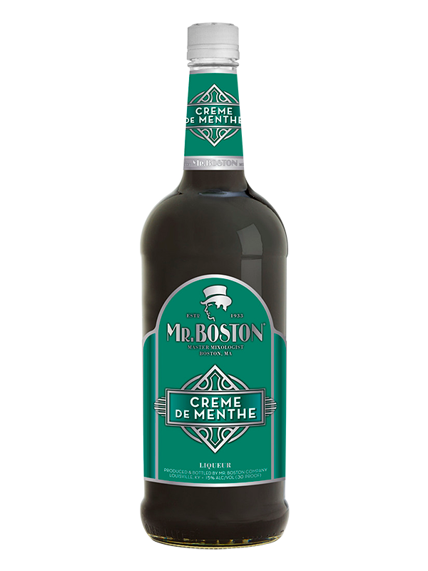 MR BOSTON CR DE MNT GREEN Crème De Menthe BeverageWarehouse
