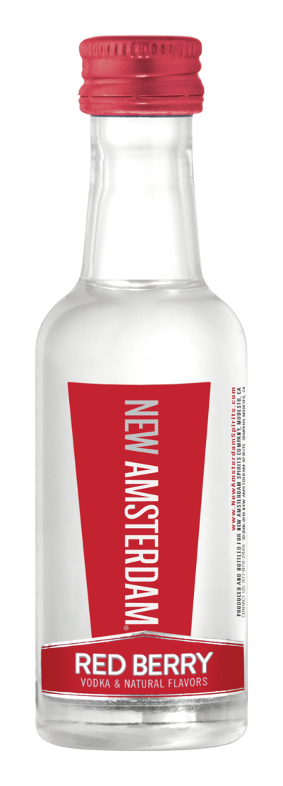 NEW AMSTERDAM RED BERRY PL 50ML SLEEVE (10 BOTTLES)