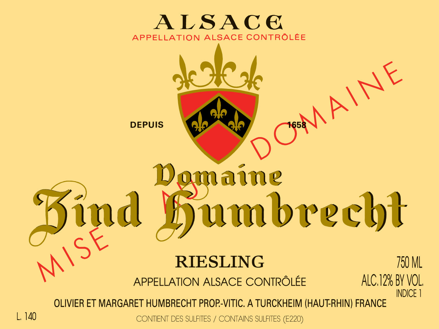 Zind-Humbrecht Riesling, Alsace