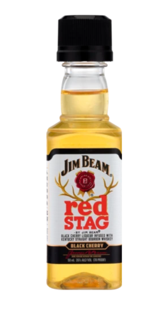 RED STAG BY JIM BEAM PL 50ML SLEEVE (10 BOTTLES)