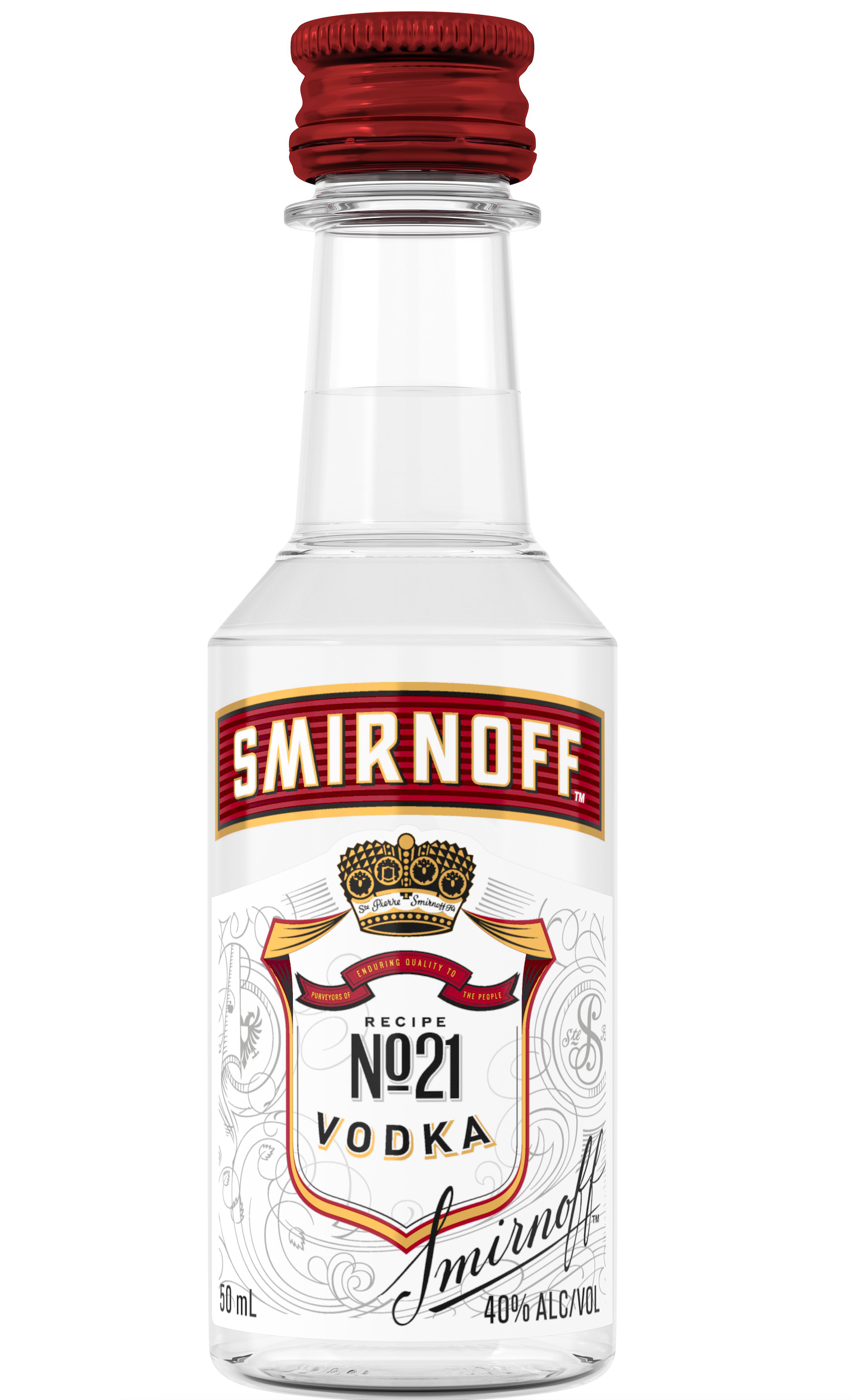 SMIRNOFF 80 50ML SLEEVE (10 BOTTLES)