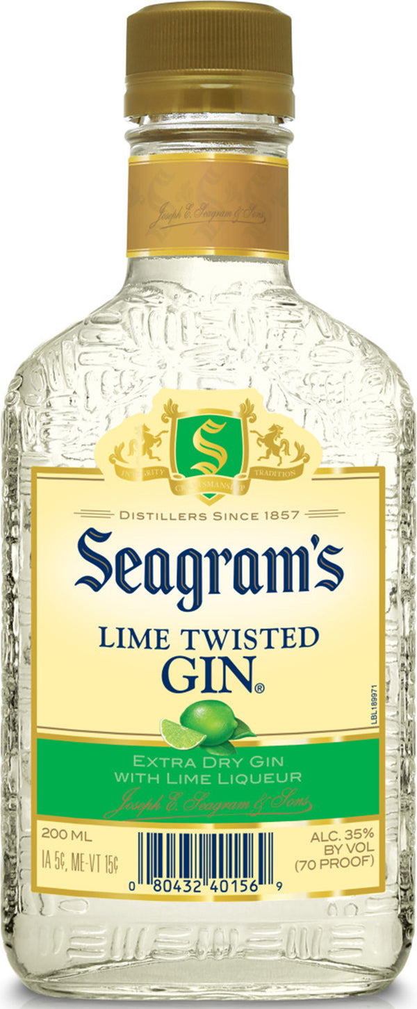 SEAGRAM'S LIME TWISTED GIN 200ML