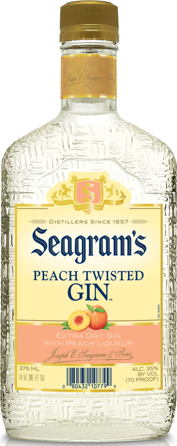 SEAGRAM'S PEACH TWISTED GIN 375ML