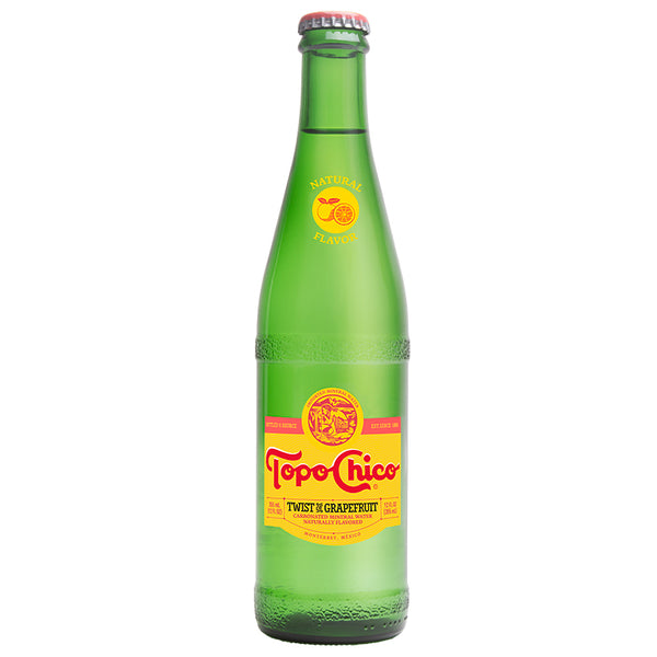 Topo Chico Grapefruit Mineral Water, 12 fl oz (Pack of 24)