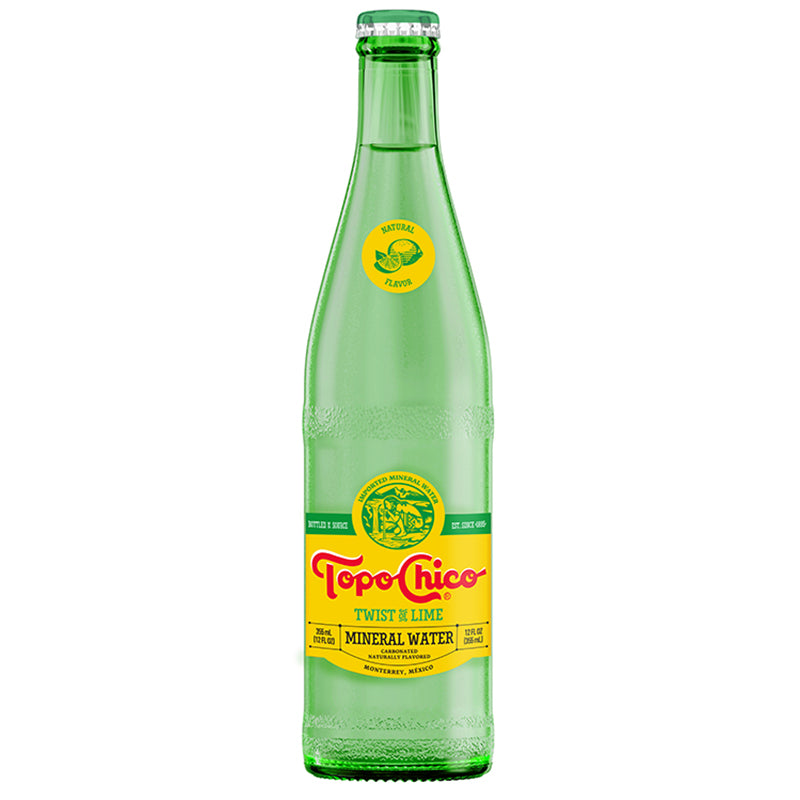 Topo Chico Lime Mineral Water, 12 fl oz (Pack of 24) BeverageWarehouse