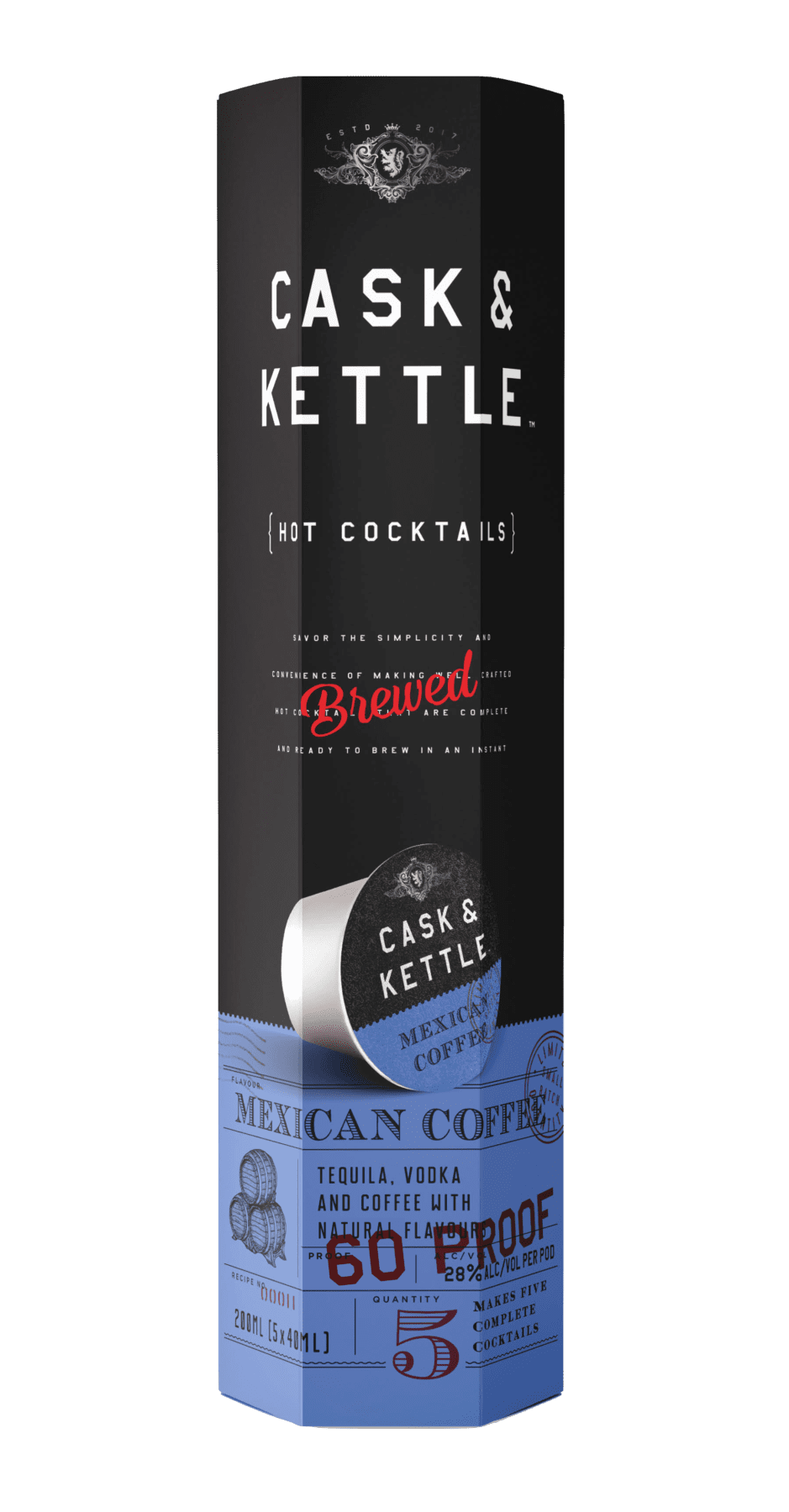 CASK & KETTLE MEXICAN COFFE PL 200ML