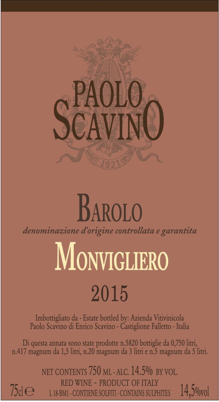 Paolo Scavino Barolo Monvigliero