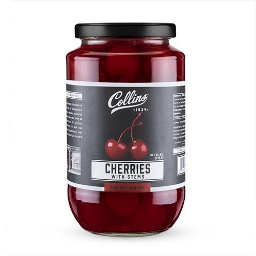 Stemmed Cocktail Cherries by Collins 26oz