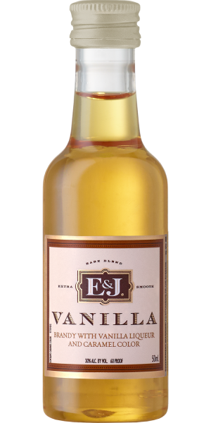 E & J VANILLA PL 50ML SLEEVE (10 BOTTLES)