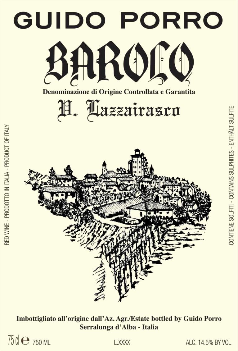 Guido Porro Barolo 'Vigna Lazzairasco'