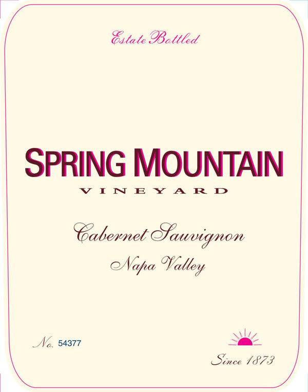 Spring Mountain Estate Cabernet Sauvignon
