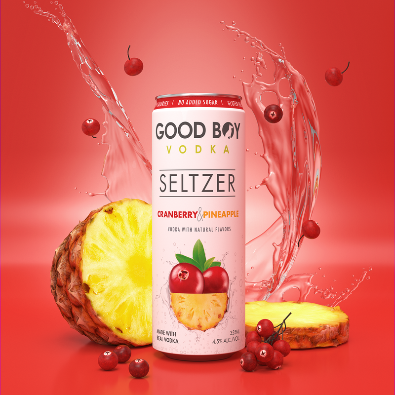 Good Boy Seltzer Cranberry & Pineapple (Pack of 4)