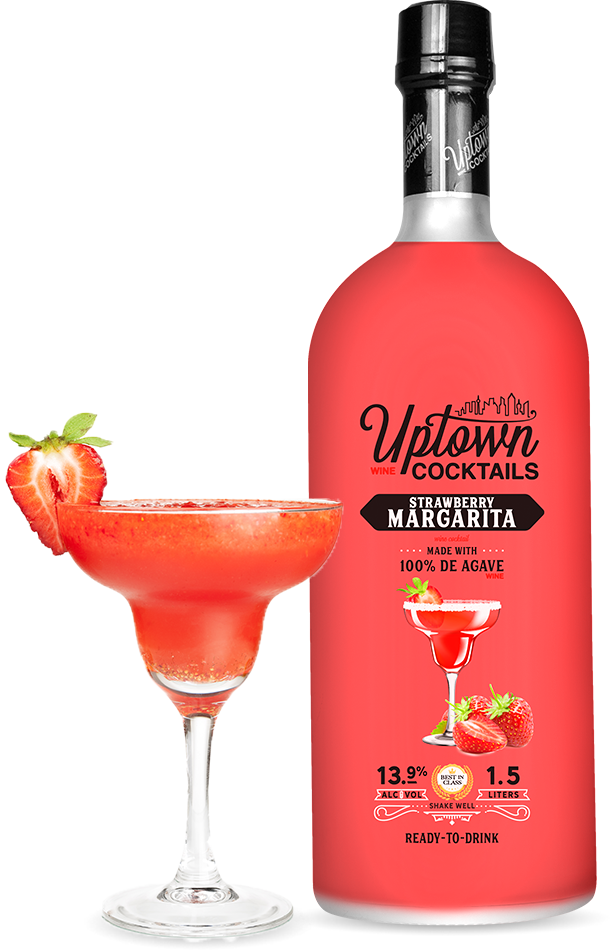 Uptown Cocktails Strawberry Margarita 1.5L (Pack of 6)