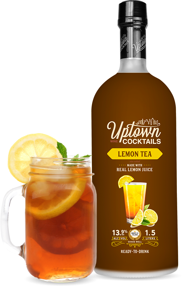 Uptown Cocktails Lemon Tea 1.5L (Pack of 6)