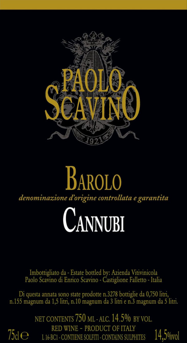 Paolo Scavino Barolo Cannubi