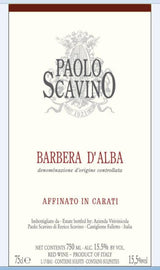 Paolo Scavino Barbera Afinato Carati