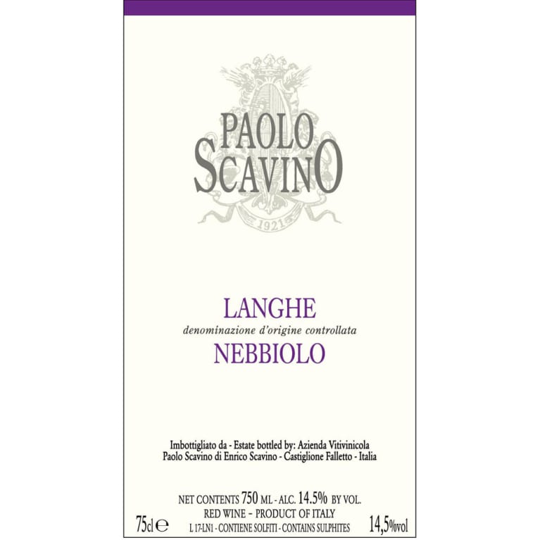 Paolo Scavino Langhe Nebbiolo