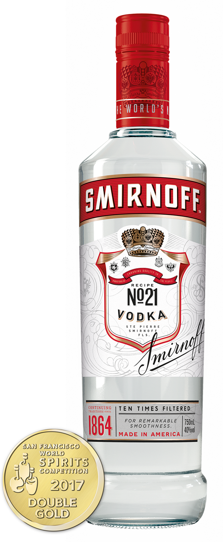 SMIRNOFF 80 Vodka BeverageWarehouse